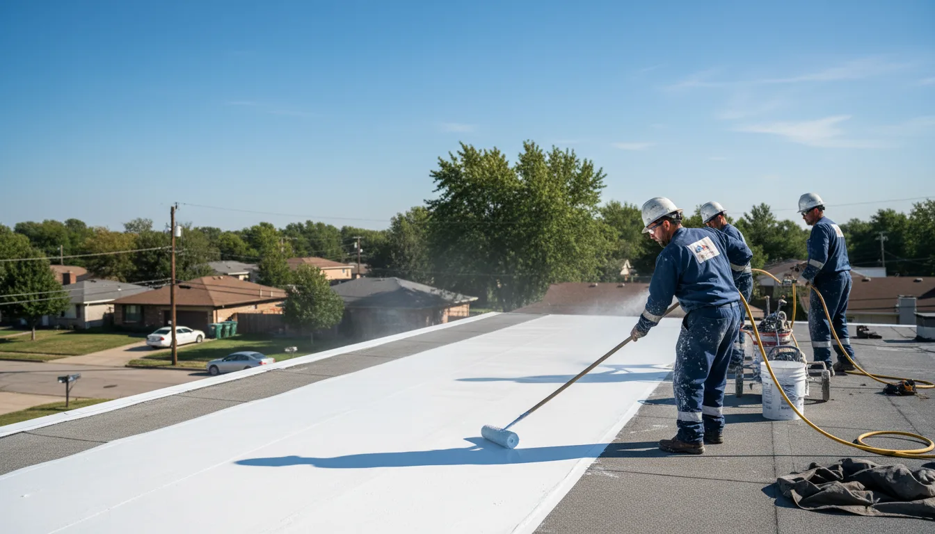 Commercial roof coating in Batavia, NY near me
